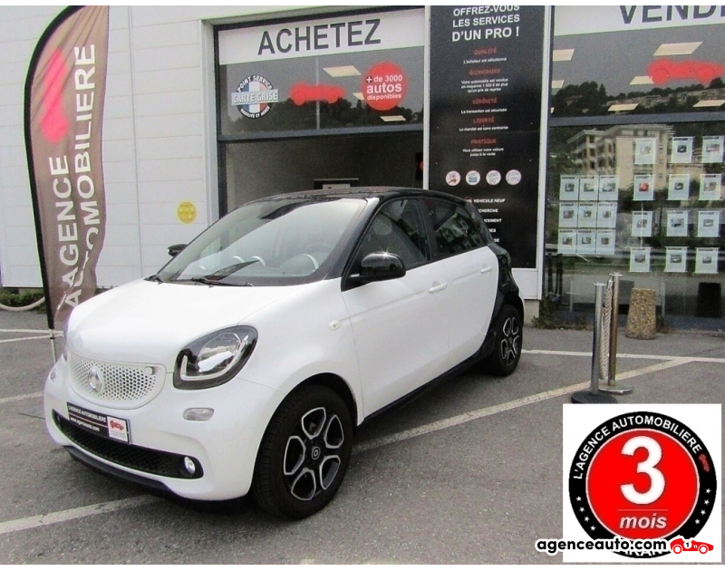 Achat voiture occasion, Auto occasion pas cher | Agence Auto Smart For Four 90ch passion Blanc Année 2015 Manuelle Essence