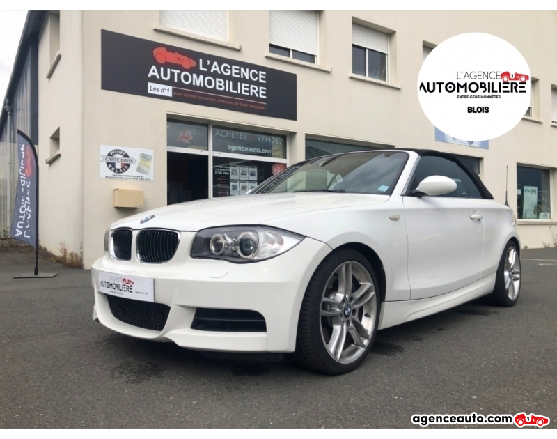 Aankoop Gebruikte Auto, Goedkope Gebruikte Auto | Agence Auto Bmw Série 1 Cabriolet (E88) 135i 306ch DKG Pack M Blanc Jaar 2009 Automatique Essence
