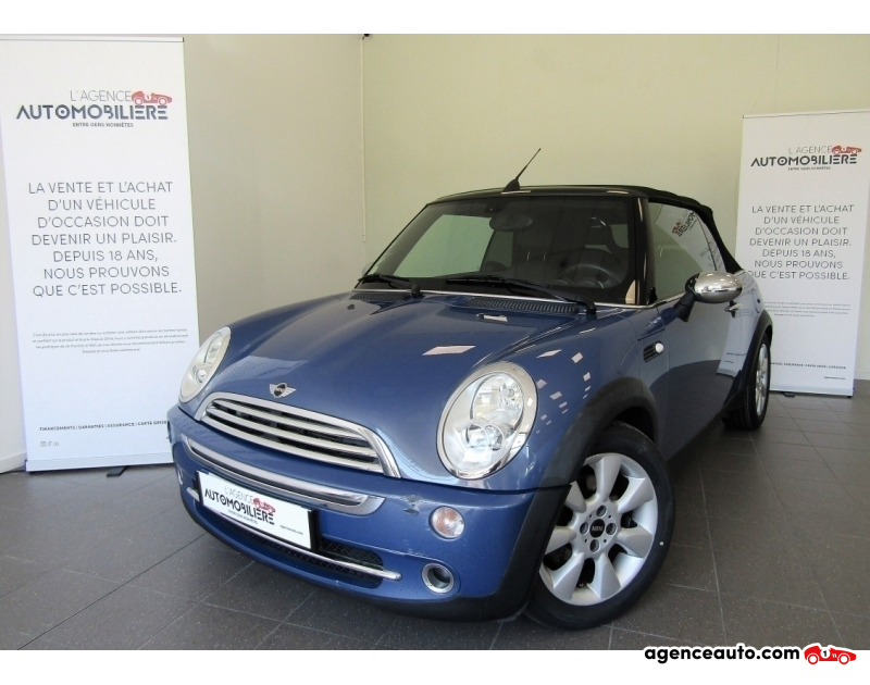 Achat voiture occasion, Auto occasion pas cher | Agence Auto Mini Mini Cabriolet Cooper 1.6 i 16V 115cv Boîte auto Bleu Année 2005 Automatique Essence