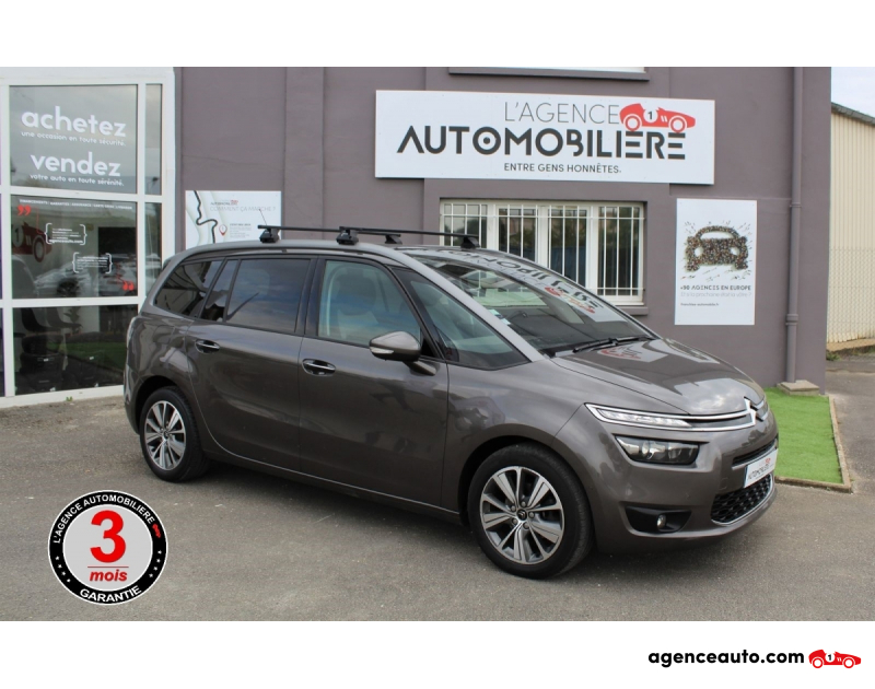 Compra de Coches Usados, Coches Usados Baratos %'|'% Agence Auto Citroen C4 Picasso 120 cv - 1.6 - Grand - 7 places Marron Año 2015 Automatique Diesel