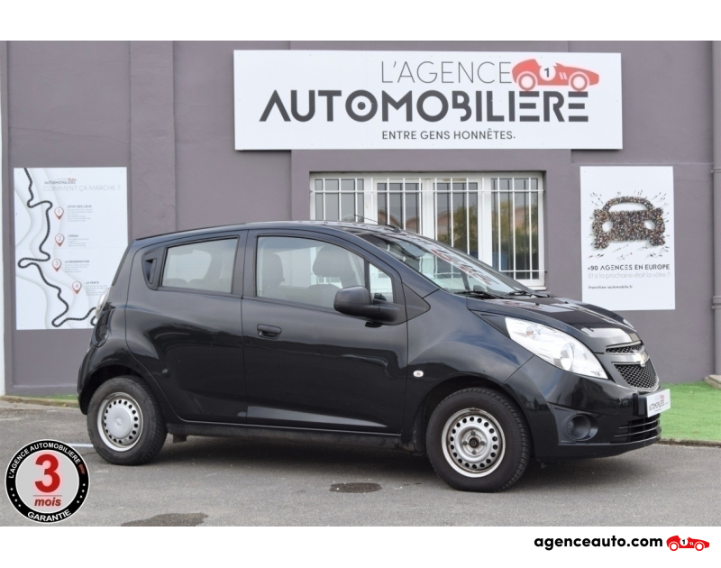 Achat voiture occasion, Auto occasion pas cher | Agence Auto Chevrolet Spark 1.0 -68 cv (M300) 1ère Main CHAINE Noir Année 2012 Manuelle Essence