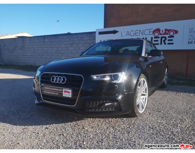 Achat voiture occasion, Auto occasion pas cher | Agence Auto Audi A5 Cabriolet Phase 2 (8F7) 2.0 TDi 16V Multitronic 190cv Boîte auto Noir Année 2016 Automatique Diesel