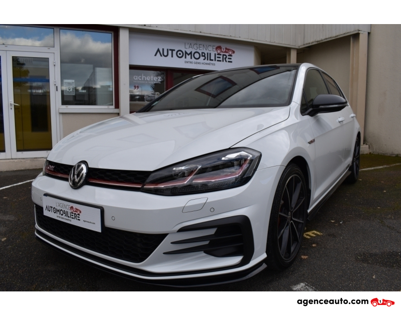 Achat voiture occasion, Auto occasion pas cher | Agence Auto Volkswagen Golf 7 Phase 2 5 Portes GTI TCR 2.0 TFSi GPF 16V DSG7 290 cv Boîte auto MALUS PAYER Blanc Année 2019 Automatique Essence