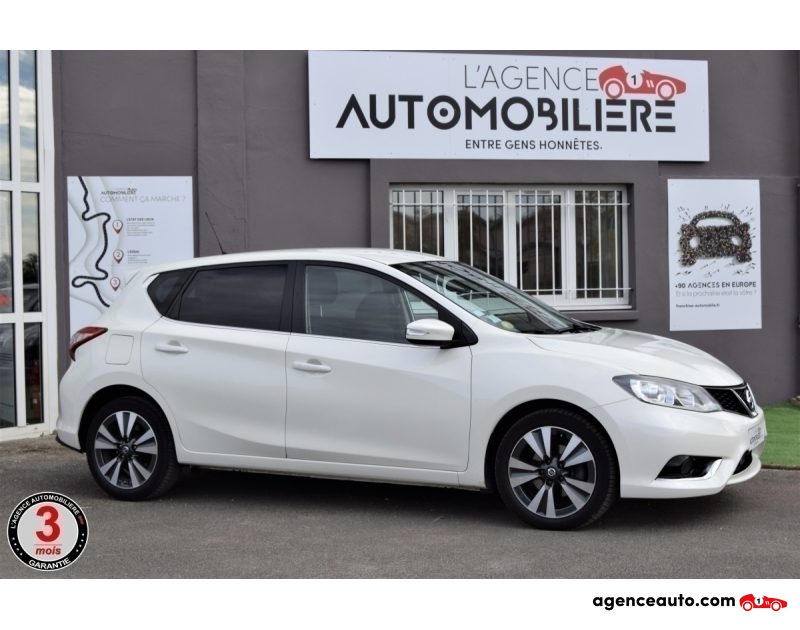 Achat voiture occasion, Auto occasion pas cher | Agence Auto Nissan pulsar 1.5 L DCI 110cv Connect Edition Blanc Année 2015 Manuelle Diesel