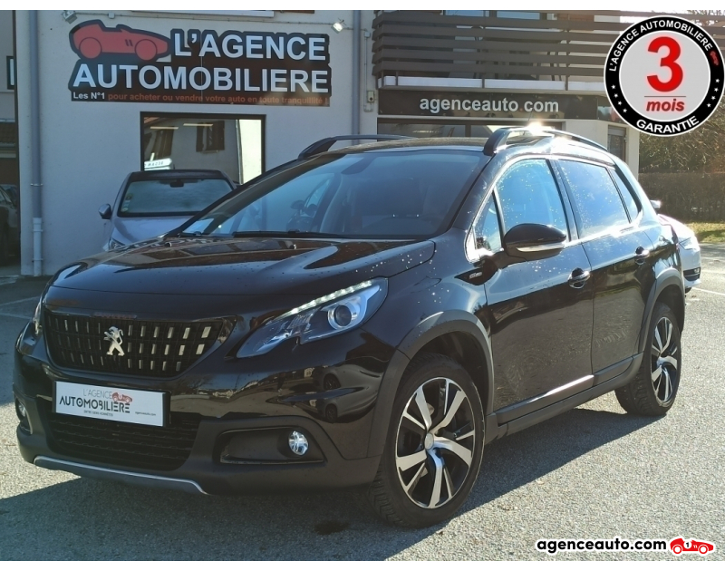 Achat voiture occasion, Auto occasion pas cher | Agence Auto Peugeot 2008 1.2 PURETECH 110 GT LINE EAT6 Noir Année 2018 Automatique Essence