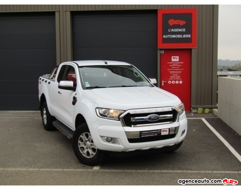 Achat voiture occasion, Auto occasion pas cher | Agence Auto Ford Ranger 2.2 TDCi 160ch Super Cabine XLT SPORT Blanc Année 2016 Manuelle Diesel
