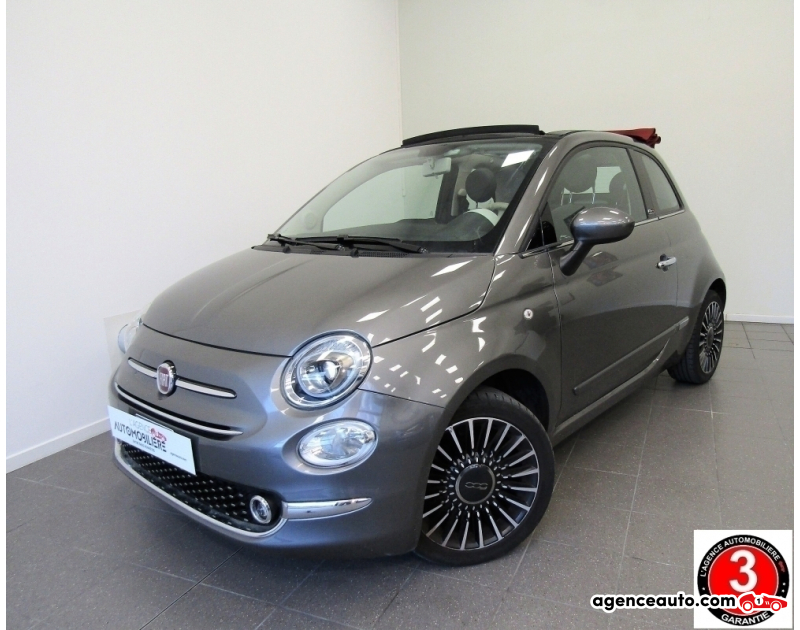 Achat voiture occasion, Auto occasion pas cher | Agence Auto Fiat 500 CAB TwinAir 85ch S&S Club Gris Année 2019 Manuelle Essence