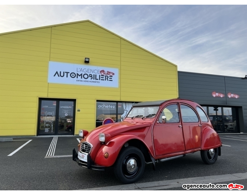 Achat voiture occasion, Auto occasion pas cher | Agence Auto Citroen 2CV 2CV 6 Club Rouge Année 1984 Manuelle Essence