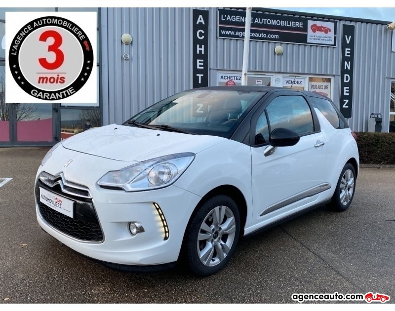 Achat voiture occasion, Auto occasion pas cher | Agence Auto DS DS 3 PureTech 110ch So Chic BM5 S&S Blanc Année 2015 Manuelle Essence