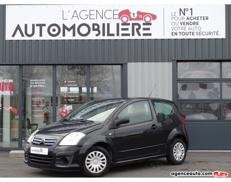 Achat voiture occasion, Auto occasion pas cher | Agence Auto Citroen C2 Pack 1.1 60CH Noir Année 2008 Manuelle Essence