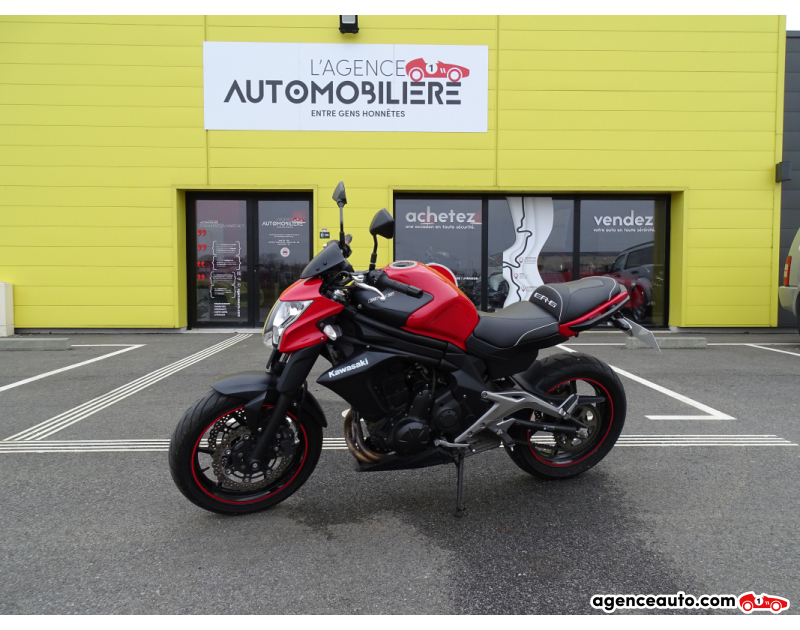 Achat voiture occasion, Auto occasion pas cher | Agence Auto Kawasaki ER6N ER-6N Rouge Année 2013 Manuelle Essence