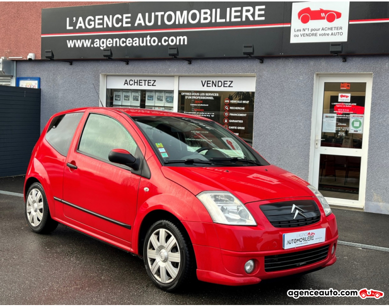 Compra de Coches Usados, Coches Usados Baratos %'|'% Agence Auto Citroen C2 1.4 HDI 70 Slalom 1ERE MAIN Rouge Año 2006 Manuelle Diesel