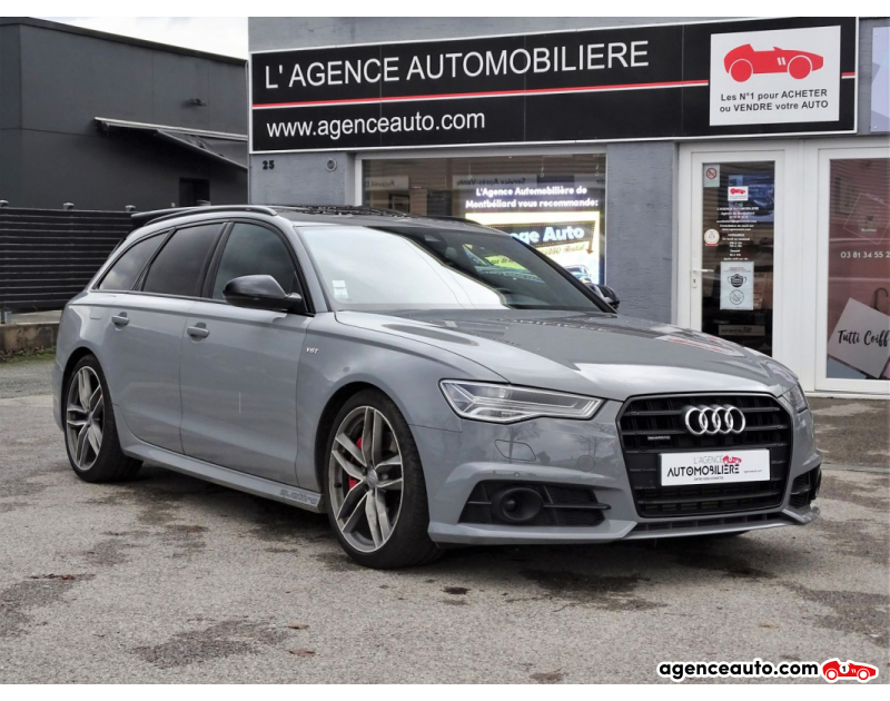 Achat voiture occasion, Auto occasion pas cher | Agence Auto Audi A6 AVANT QUATTRO 3.0 V6 Bi TDi 326 ch COMPETITION Tiptronic 8 - TOIT OUVRANT - BOSE - Gris Année 2016 Automatique Diesel