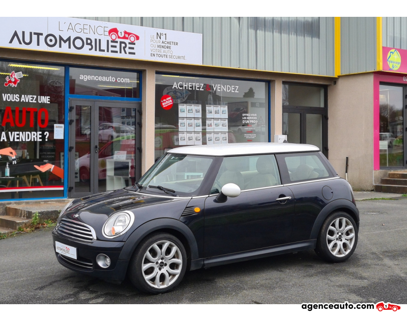 Achat voiture occasion, Auto occasion pas cher | Agence Auto Mini Mini (R56) Cooper 1.6 i 16V 120cv Pack Chili Noir Année 2007 Manuelle Essence