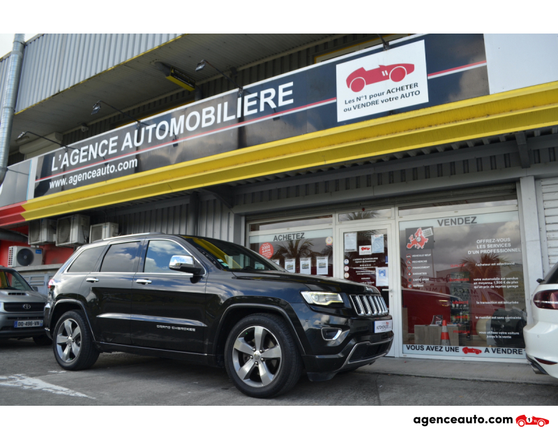Achat voiture occasion, Auto occasion pas cher | Agence Auto Jeep Cherokee 3.0 V6 CRD 250ch Overland BVA8 Noir Année 2016 Automatique Diesel
