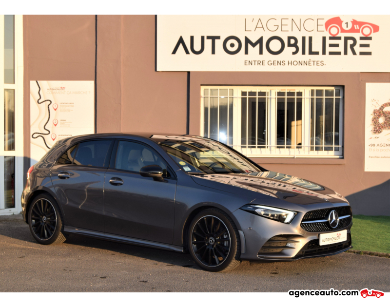 Achat voiture occasion, Auto occasion pas cher | Agence Auto Mercedes Classe A 180 D-116ch-AMG Line-7G-DCT Gris Année 2020 Automatique Diesel