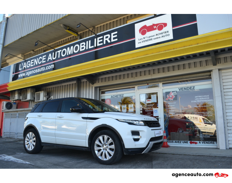 Achat voiture occasion, Auto occasion pas cher | Agence Auto Land Rover Range Rover Evoque 2.2 eD4 Dynamic Blanc Année 2014 Manuelle Diesel