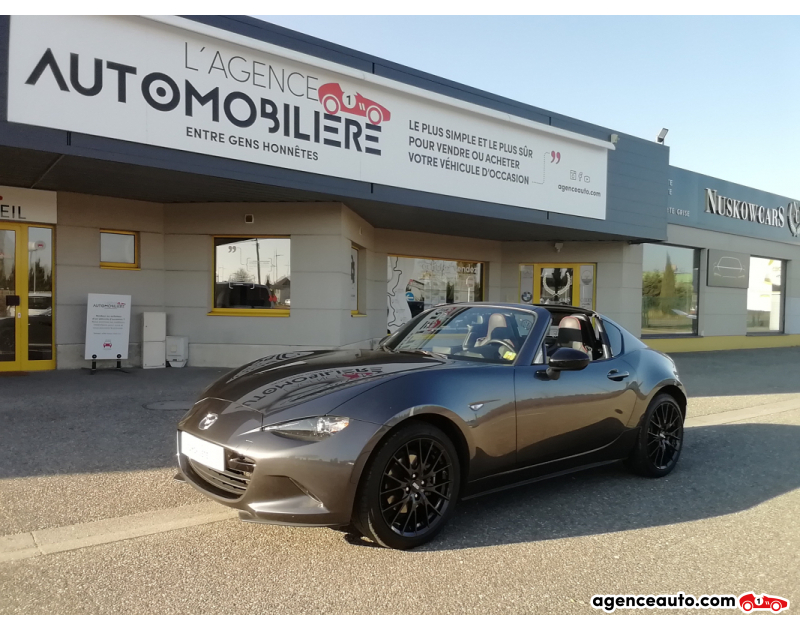 Achat voiture occasion, Auto occasion pas cher | Agence Auto Mazda MX-5 MX5 FIRST ÉDITION RF 2.0 SKYACTIV-G 160CV Gris Année 2017 Manuelle Essence
