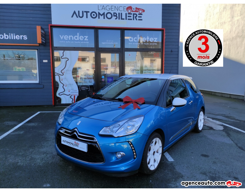 Aankoop Gebruikte Auto, Goedkope Gebruikte Auto | Agence Auto Citroen DS3 1.6 THP 16V 156 cv Sport Chic Bleu Jaar 2013 Manuelle Essence