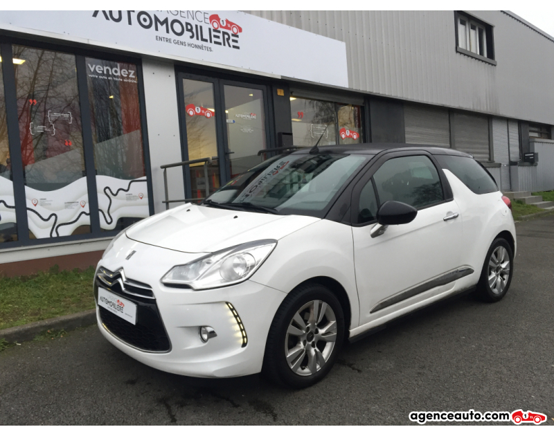 Achat voiture occasion, Auto occasion pas cher | Agence Auto Citroen DS3 1.6 E-HDI 92CH CABRIOLET  SO CHIC  GARANTIE 12 MOIS Blanc Année 2013 Automatique Diesel