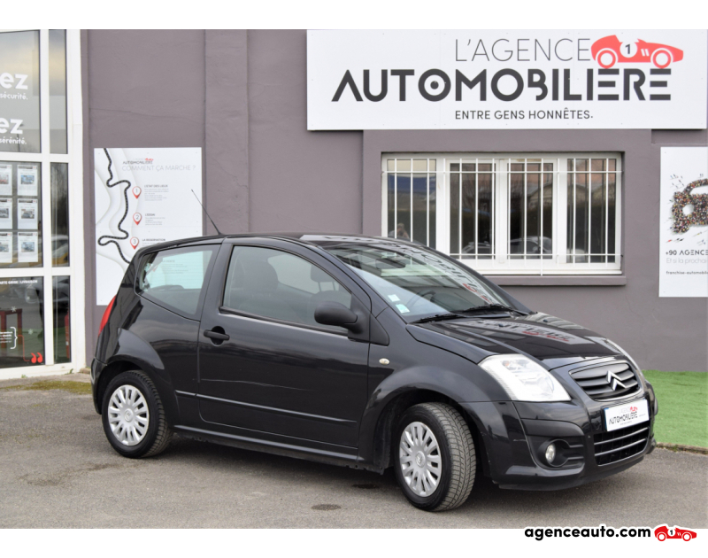 Aankoop Gebruikte Auto, Goedkope Gebruikte Auto | Agence Auto Citroen C2 1.4 i -75 CV- Furio Zwart Jaar 2009 Handgeschakelde auto Benzine