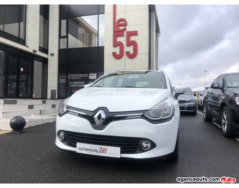 Achat voiture occasion, Auto occasion pas cher | Agence Auto Renault Clio ESTATE  1.5DCI 90 Blanc Année 2014 Manuelle Diesel