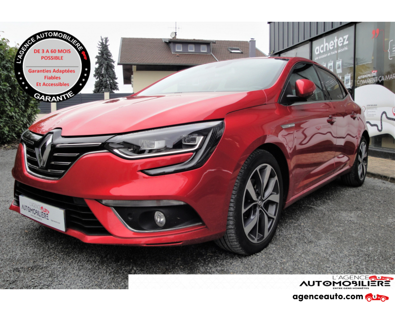 Achat voiture occasion, Auto occasion pas cher | Agence Auto Renault Megane 1.2 TCE INTENSE 130 CV Rouge Année 2018 Automatique Essence