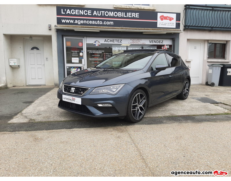 Achat voiture occasion, Auto occasion pas cher | Agence Auto Seat Leon FR 1.5 TSI 150 CH ACT DSG7 TOIT OUVRANT Gris Année 2019 Automatique Essence