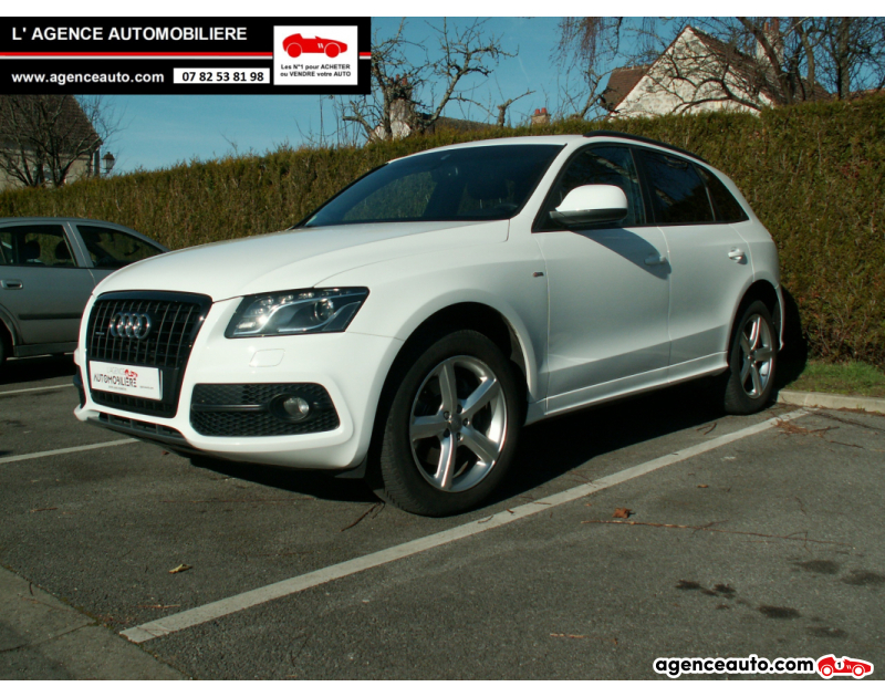 Achat voiture occasion, Auto occasion pas cher | Agence Auto Audi Q5 3.0 TDI V6 240 cv S-Line Blanc Année 2010 Automatique Diesel