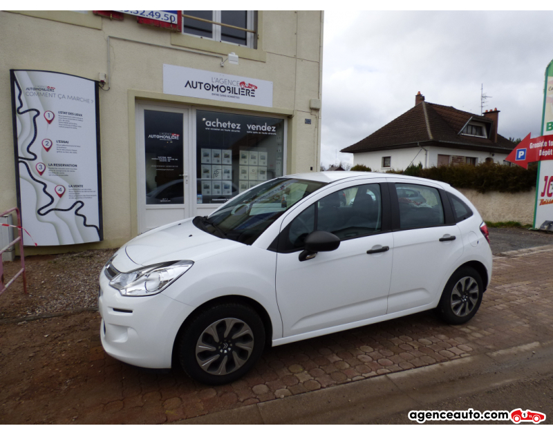 Aankoop Gebruikte Auto, Goedkope Gebruikte Auto | Agence Auto Citroen C3 1,0 Puretech 68 Attraction BVM5 Blanc Jaar 2013 Manuelle Essence