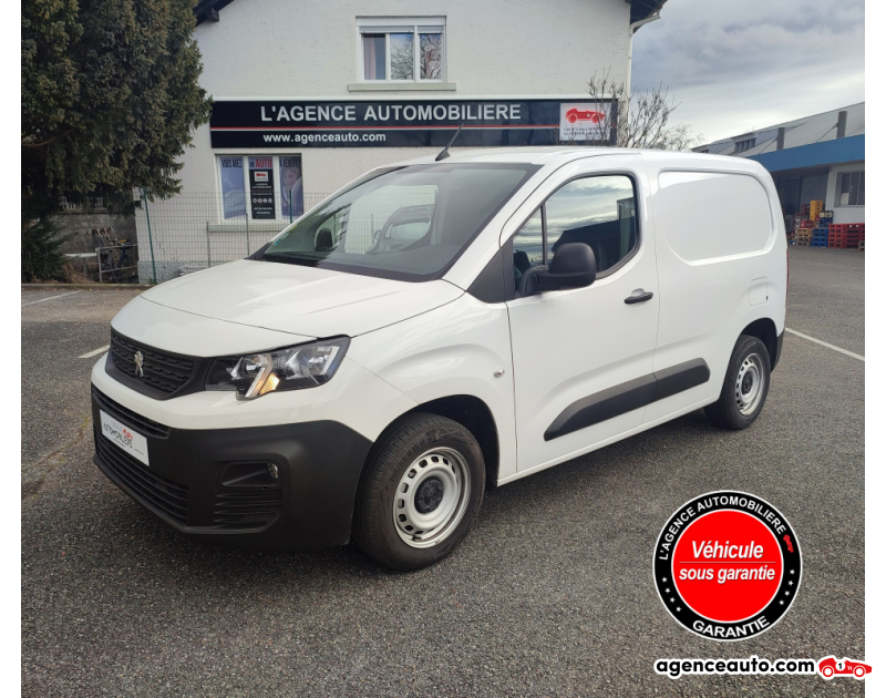 Achat voiture occasion, Auto occasion pas cher | Agence Auto Peugeot Partner Premium Standard 650kg BlueHDi 100ch S&S BVM5 Blanc Année 2019 Manuelle Diesel