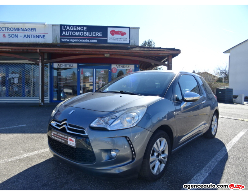 Achat voiture occasion, Auto occasion pas cher | Agence Auto Citroen DS3 1.6 VTI 120 SO CHIC Gris Année 2010 Manuelle Essence