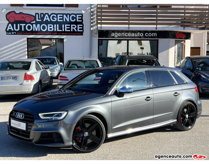 Achat voiture occasion, Auto occasion pas cher | Agence Auto Audi S3 2.0 tfsi 300 ch QUATTRO S-TRONIC 8V Gris Année 2019 Automatique Essence