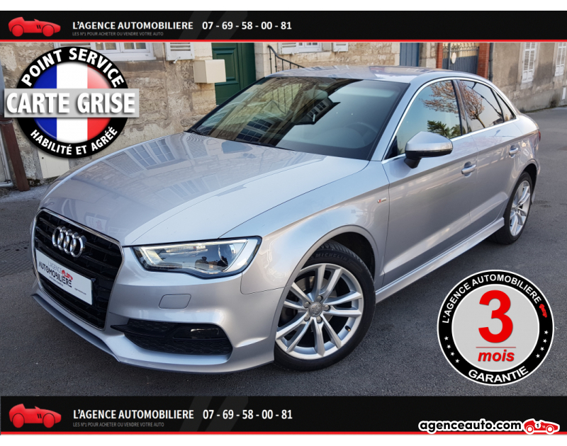 Acquisto Auto Usate, Auto Usate Economiche | Agenzia Automobiliare Audi A3 Série 3 Limousine (8VS) 1.6 TDi 16V FAP S&S 110 CV CH ***GAR 3 MOIS *** Gris Anno 2015 Manuelle Diesel