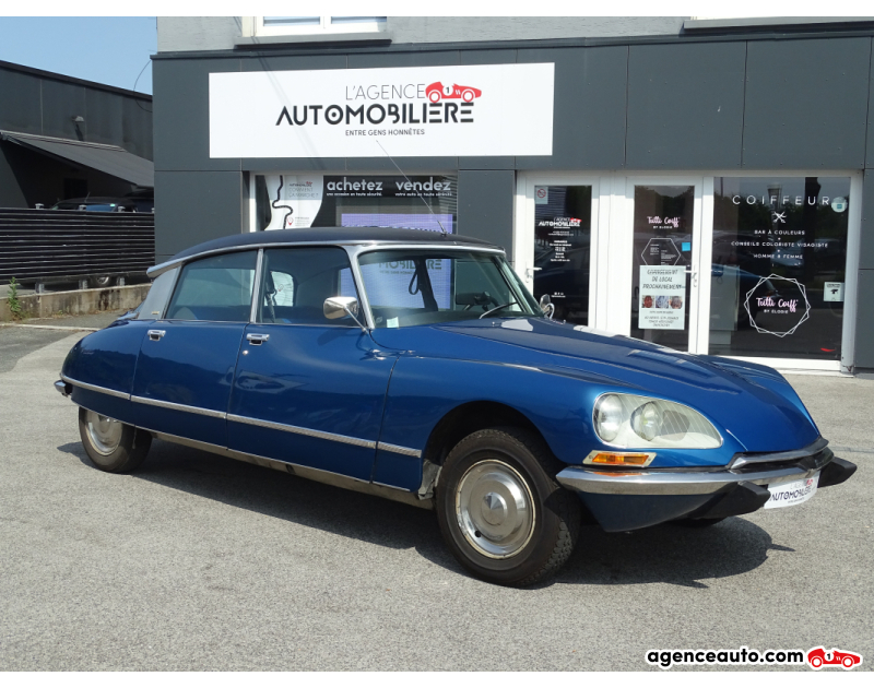 Achat voiture occasion, Auto occasion pas cher | Agence Auto Citroen DS 20 2.0 90 cv DIN PALLAS BLEU DELTA Bleu Année 1973 Automatique Essence