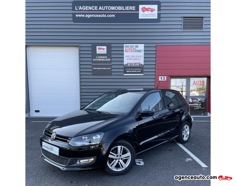 Gebrauchtwagenkauf, Günstige Gebrauchtwagen | Automobilienagentur Volkswagen Polo 1.2 TSI 60 CV MATCH Noir Jahr 2013 Manuelle Essence