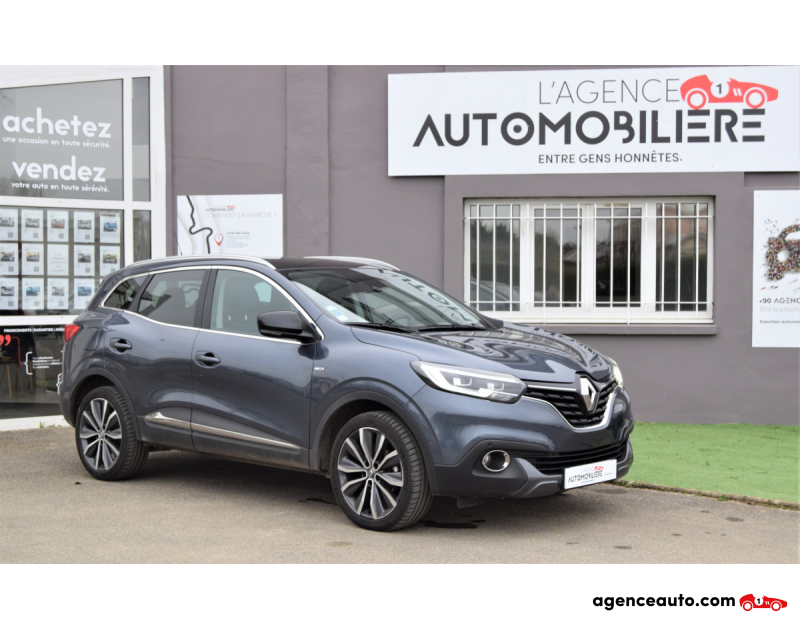 Achat voiture occasion, Auto occasion pas cher | Agence Auto Renault Kadjar 1.5 -DCI-110CV -INTENS EDC ECO2 -BOITE AUTO Gris Année 2017 Automatique Diesel