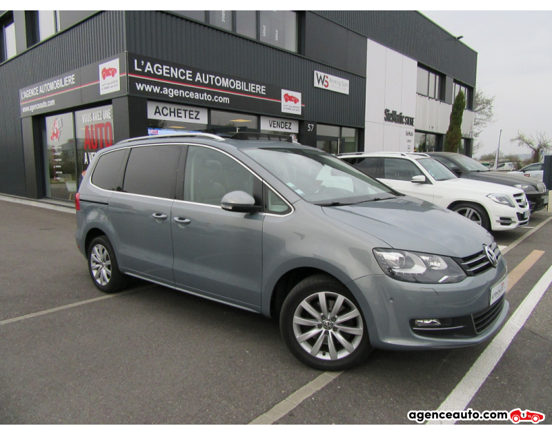 Achat voiture occasion, Auto occasion pas cher | Agence Auto Volkswagen Sharan carat tdi 170 dsg 6 Gris Année 2013 Automatique Diesel