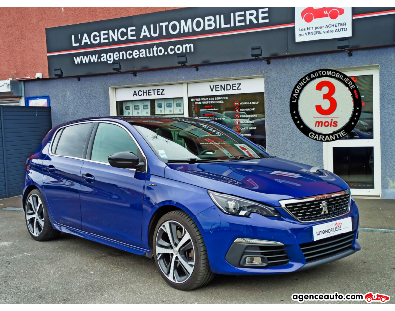 Achat voiture occasion, Auto occasion pas cher | Agence Auto Peugeot 308 1.6 THP 205 GT PHASE 2 Bleu Année 2017 Manuelle Essence