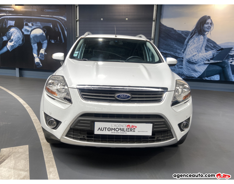 Achat voiture occasion, Auto occasion pas cher | Agence Auto Ford Kuga 2.0 TDCi Duratorq FAP 136 cv Blanc Année 2009 Manuelle Diesel