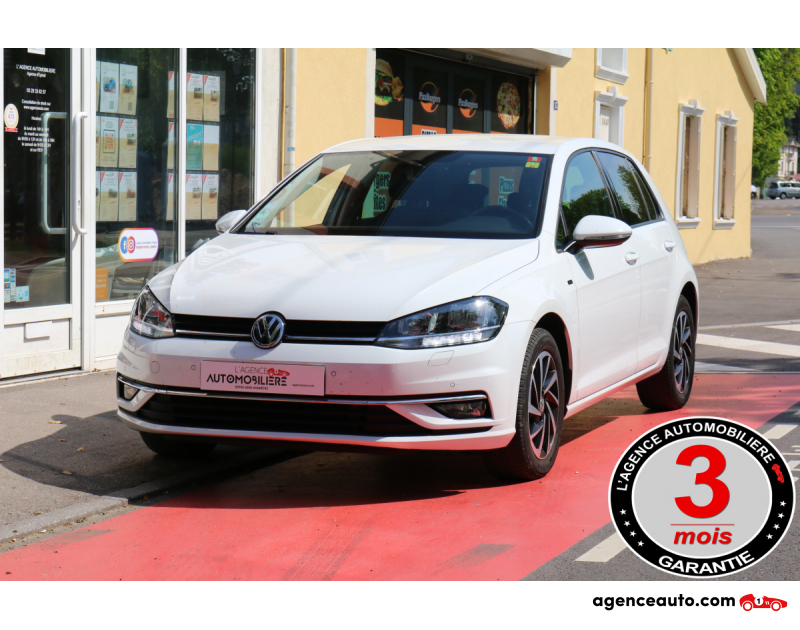 Gebrauchtwagenkauf, Günstige Gebrauchtwagen | Automobilienagentur Volkswagen Golf VII Facelift 1.6 TDI 115 Join (Sièges chauffants, ACC, CarPLay...) Blanc Jahr 2018 Manuelle Diesel