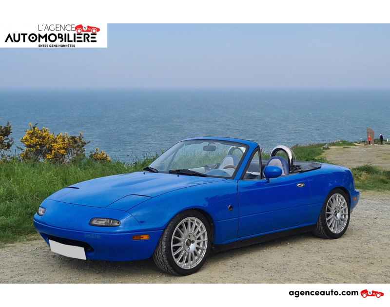 Compra de Coches Usados, Coches Usados Baratos %'|'% Agence Auto Mazda MX-5 MX5 1.6 i Roadster 115cv Miata **SUBLIME** Bleu Año 1990 Manuelle Essence