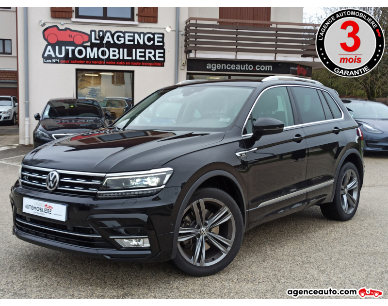 Achat voiture occasion, Auto occasion pas cher | Agence Auto Volkswagen Tiguan 2.0 TDI 190 R-LINE DSG7 4MOTION Noir Année 2016 Automatique Diesel