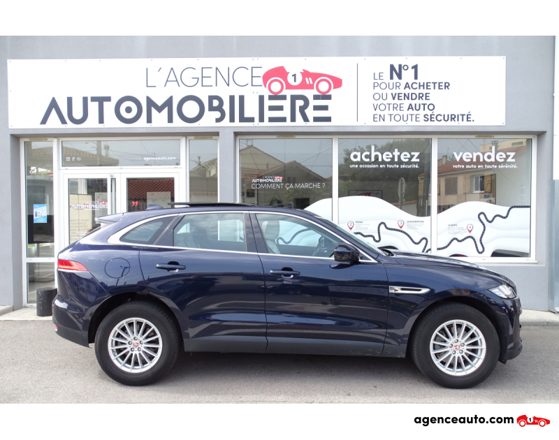 Achat voiture occasion, Auto occasion pas cher | Agence Auto Jaguar F-Pace 2.0 D prestige DARK SAPPHIRE BLUE 180 CV BVA Bleu Année 2018 Automatique Diesel