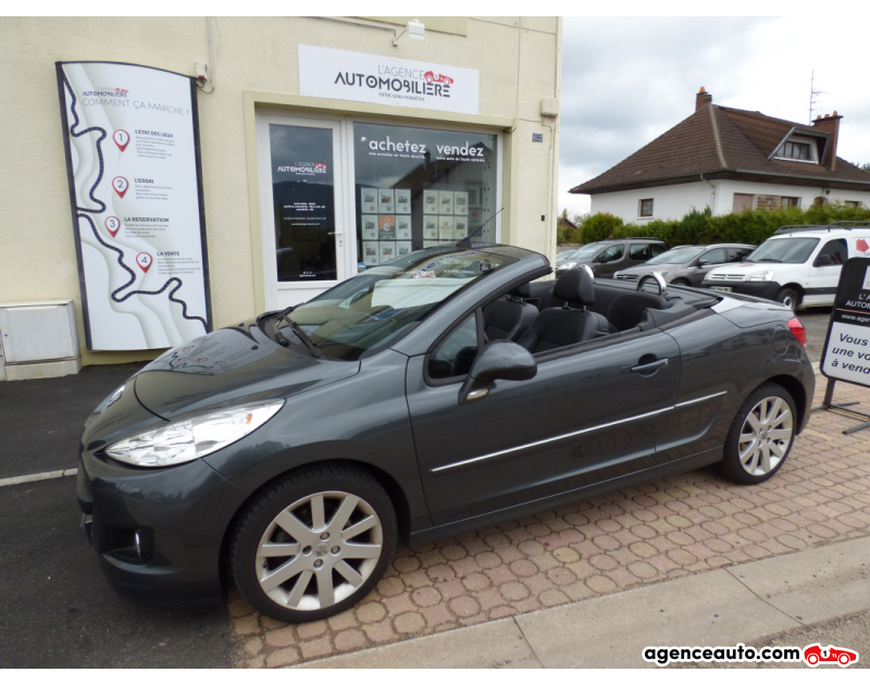 Gebrauchtwagenkauf, Günstige Gebrauchtwagen | Automobilienagentur Peugeot 207 CC 1,6 VTI 120 Feline 16V BVA Gris Jahr 2010 Automatique Essence