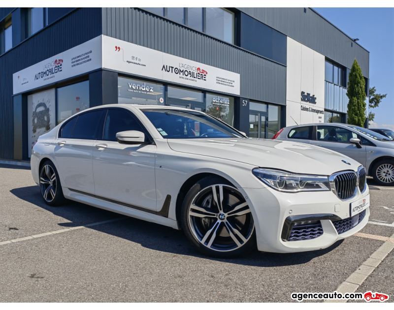 Achat voiture occasion, Auto occasion pas cher | Agence Auto Bmw Série 7 750d 3.0d xDrive 24V 400 Quadri-Turbo M Sport Blanc Année 2016 Automatique Diesel
