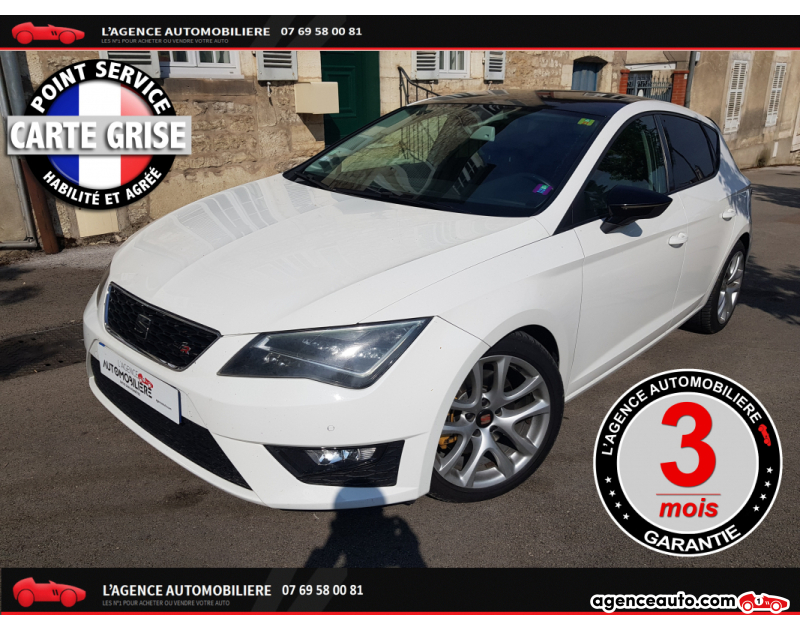 Achat voiture occasion, Auto occasion pas cher | Agence Auto Seat Leon 2.0 TDI S&S 184 FR CV CH ***GAR 3 MOIS*** Blanc Année 2013 Manuelle Diesel