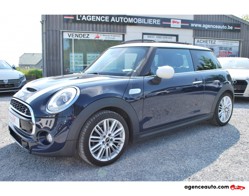 Achat voiture occasion, Auto occasion pas cher | Agence Auto Mini Cooper S 163ch Full Led - Toit Pano - Cuir Bleu Année 2015 Manuelle Essence