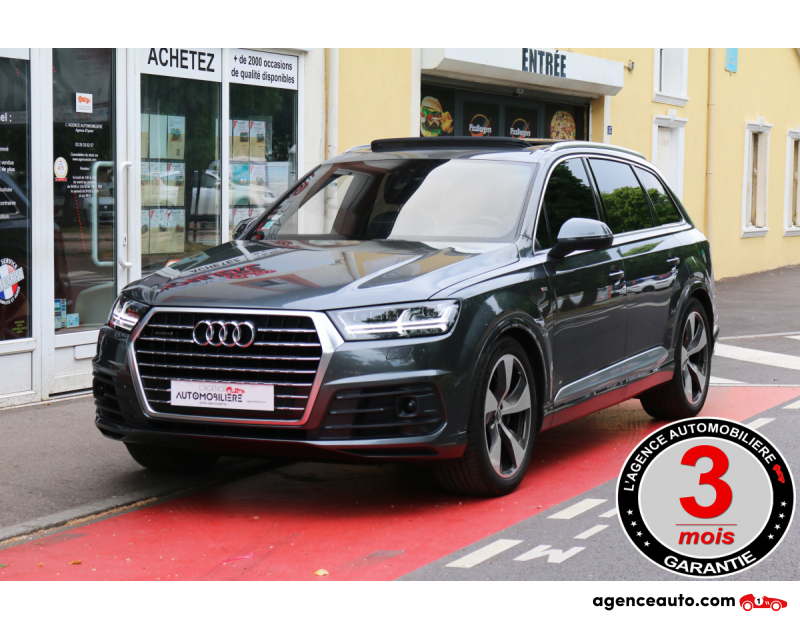 Compra de Coches Usados, Coches Usados Baratos %'|'% Agence Auto Audi Q7 3.0 V6 TDI 272 Quattro S Line TipTronic8 7 Places (Toutes options) Gris Año 2015 Automatique Diesel
