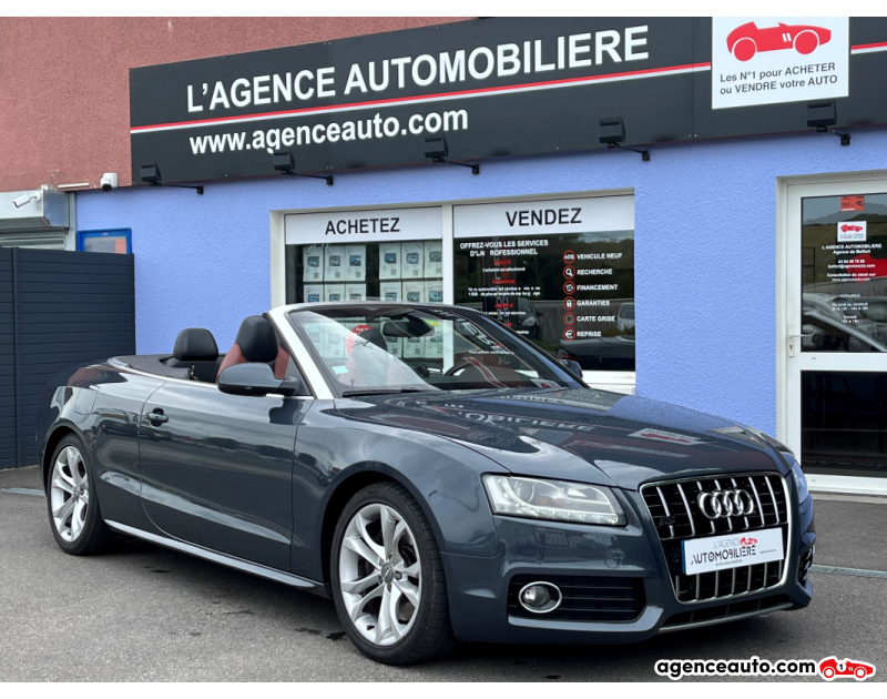 Achat voiture occasion, Auto occasion pas cher | Agence Auto Audi S5 Cabriolet ABT V6 3.0 TFSI 400cv Gris Année 2009 Automatique Essence